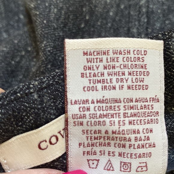 Covington Vanessa Pants Trousers Dark Grey Heather Straight Fit Sz 10 NWT - Picture 10 of 10